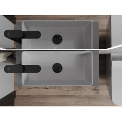 Mexen Nadia  Lavoar pe blat  46 x 23 cm,  gri   mat - 21614661