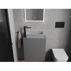 Mexen Nadia  Lavoar pe blat  46 x 23 cm,  gri   mat - 21614661