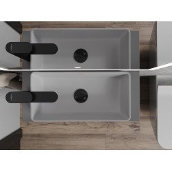 Mexen Nadia  Lavoar pe blat  46 x 23 cm,  gri   mat - 21614661