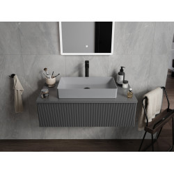 Mexen Nadia  Lavoar pe blat  60 x 35 cm,  gri   mat - 21616061