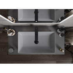 Mexen Nadia  Lavoar pe blat  60 x 35 cm,  gri   mat - 21616061