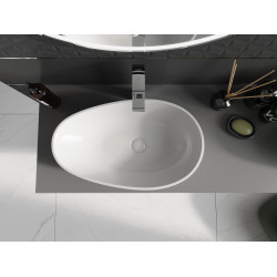 Mexen Nora  Lavoar pe blat  kompozit 60 x 36 cm,  alb - 23056001