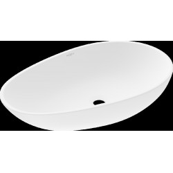 Mexen Nora  Lavoar pe blat  kompozit 60 x 36 cm,  alb - 23056001 Lavoar pe blat fara gaura beterie 467680 Mexen