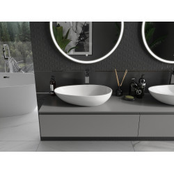 Mexen Nora  Lavoar pe blat  kompozit 60 x 36 cm,  alb - 23056001