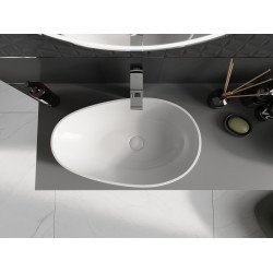 Mexen Nora  Lavoar pe blat  kompozit 60 x 36 cm,  alb - 23056001