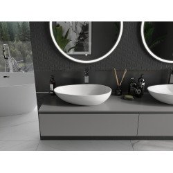 Mexen Nora  Lavoar pe blat  kompozit 60 x 36 cm,  alb - 23056001