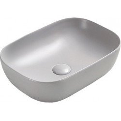 Mexen Rita  Lavoar pe blat  45 x 32 cm,  gri  mat - 21084567 Lavoar pe blat fara gaura beterie 467680 Mexen