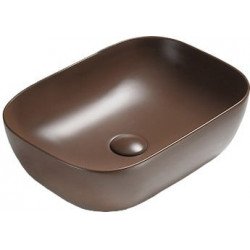 Mexen Rita  Lavoar pe blat  45 x 32 cm,  maro  mat - 21084568 Lavoar pe blat fara gaura beterie 467680 Mexen