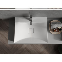 Mexen Poli  Lavoar pe blat  kompozit 1/O 60 x 48 cm,  alb - 23026001
