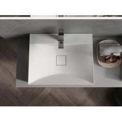 Mexen Poli  Lavoar pe blat  kompozit 1/O 60 x 48 cm,  alb - 23026001