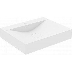 Mexen Poli  Lavoar pe blat  kompozit 1/O 60 x 48 cm,  alb - 23026001 Lavoar pe blat fara gaura beterie 467680 Mexen