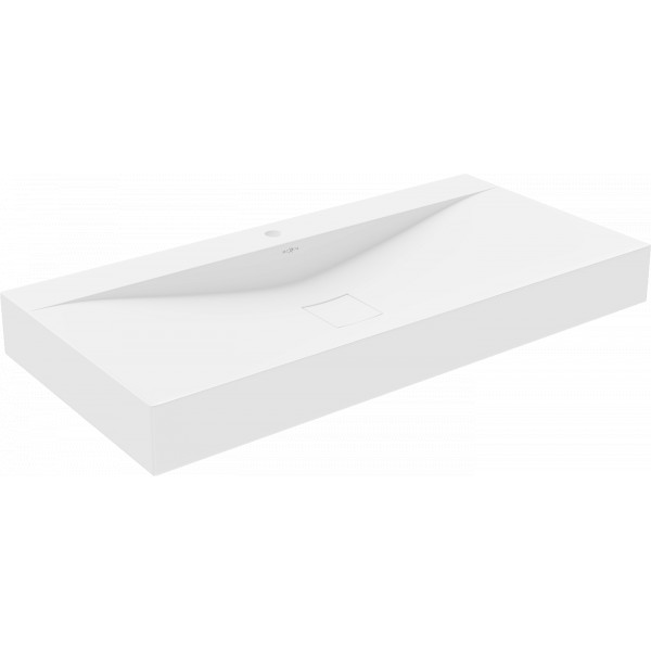 Mexen Poli  Lavoar pe blat  kompozit 1/O 100 x 48 cm,  alb - 23021001