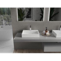 Mexen Ava  Lavoar pe blat  kompozit 1/O 50 x 38 cm,  alb - 23015001