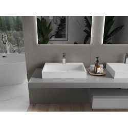 Mexen Ava  Lavoar pe blat  kompozit 1/O 60 x 38 cm,  alb - 23016001