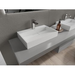 Mexen Ava  Lavoar pe blat  kompozit 1/O 60 x 38 cm,  alb - 23016001