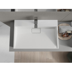 Mexen Ava  Lavoar pe blat  kompozit 1/O 70 x 46 cm,  alb - 23017001