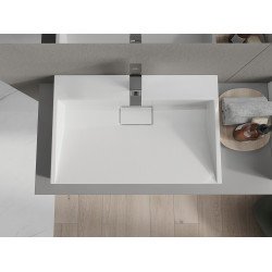 Mexen Ava  Lavoar pe blat  kompozit 1/O 70 x 46 cm,  alb - 23017001