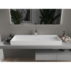 Mexen Ava  Lavoar pe blat  kompozit 1/O 120 x 46 cm,  alb - 23011201