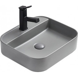Mexen Sofia  Lavoar pe blat  50 x 40 cm,  gri   mat - 22155061 Lavoar pe blat fara gaura beterie 467680 Mexen