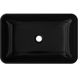 Mexen Megan  sticla  Lavoar pe blat  56 x 36 cm,  negru - 24135670