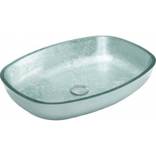 Mexen Araks  sticla  Lavoar pe blat  54 x 39 cm, argintiu  - 24155411