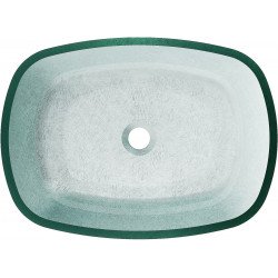 Mexen Araks  sticla  Lavoar pe blat  54 x 39 cm, argintiu  - 24155411