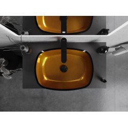 Mexen Araks  sticla  Lavoar pe blat  54 x 39 cm, auriu - 24155450