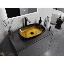 Mexen Araks  sticla  Lavoar pe blat  54 x 39 cm, auriu - 24155451