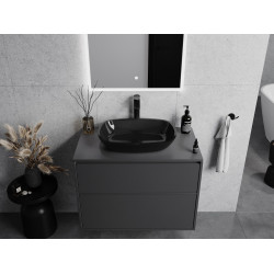 Mexen Araks  sticla  Lavoar pe blat  54 x 39 cm,  negru - 24155470