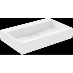 Mexen Ava  Lavoar pe blat  kompozit B/O 60 x 38 cm,  alb - 23016000 Lavoar pe blat fara gaura beterie 467680 Mexen