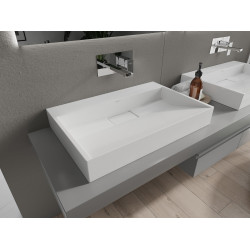 Mexen Ava  Lavoar pe blat  kompozit B/O 70 x 46 cm,  alb - 23017000