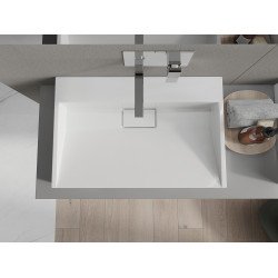 Mexen Ava  Lavoar pe blat  kompozit B/O 70 x 46 cm,  alb - 23017000