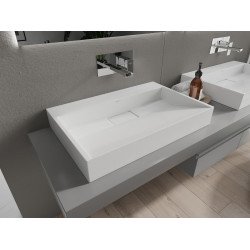 Mexen Ava  Lavoar pe blat  kompozit B/O 70 x 46 cm,  alb - 23017000