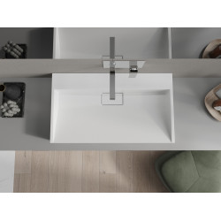 Mexen Ava  Lavoar pe blat  kompozit B/O 80 x 46 cm,  alb - 23018000