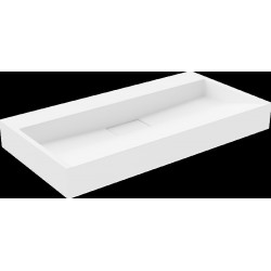 Mexen Ava  Lavoar pe blat  kompozit B/O 90 x 46 cm,  alb - 23019000 Lavoar pe blat fara gaura beterie 467680 Mexen