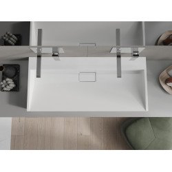 Mexen Ava  Lavoar pe blat  kompozit B/O 100 x 46 cm,  alb - 23011000