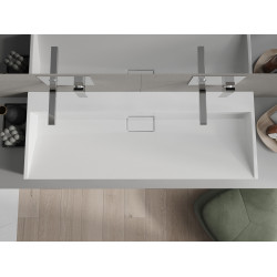 Mexen Ava  Lavoar pe blat  kompozit B/O 120 x 46 cm,  alb - 23011200