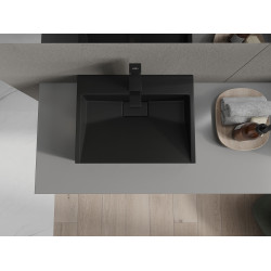 Mexen Ava  Lavoar pe blat  kompozit 1/O 50 x 38 cm,  negru - 23015071