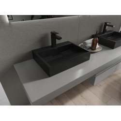 Mexen Ava  Lavoar pe blat  kompozit 1/O 50 x 38 cm,  negru - 23015071