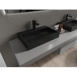 Mexen Ava  Lavoar pe blat  kompozit 1/O 60 x 38 cm,  negru - 23016071