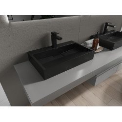 Mexen Ava  Lavoar pe blat  kompozit 1/O 60 x 38 cm,  negru - 23016071