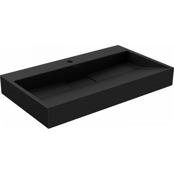 Mexen Ava  Lavoar pe blat  kompozit 1/O 80 x 46 cm,  negru - 23018071