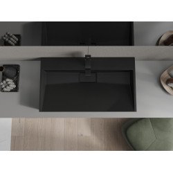 Mexen Ava  Lavoar pe blat  kompozit 1/O 80 x 46 cm,  negru - 23018071