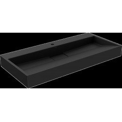 Mexen Ava  Lavoar pe blat  kompozit 1/O 100 x 46 cm,  negru - 23011071 Lavoar pe blat fara gaura beterie 467680 Mexen