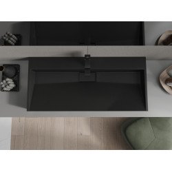 Mexen Ava  Lavoar pe blat  kompozit 1/O 100 x 46 cm,  negru - 23011071