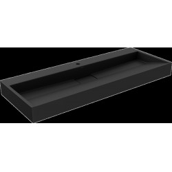 Mexen Ava  Lavoar pe blat  kompozit 1/O 120 x 46 cm,  negru - 23011271 Lavoar pe blat fara gaura beterie 467680 Mexen