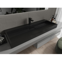 Mexen Ava  Lavoar pe blat  kompozit 1/O 120 x 46 cm,  negru - 23011271