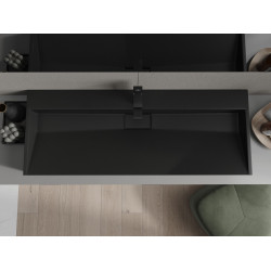 Mexen Ava  Lavoar pe blat  kompozit 1/O 120 x 46 cm,  negru - 23011271