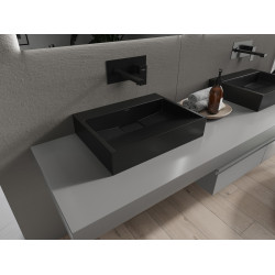 Mexen Ava  Lavoar pe blat  kompozit B/O 50 x 38 cm,  negru - 23015070
