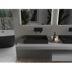 Mexen Ava  Lavoar pe blat  kompozit B/O 60 x 38 cm,  negru - 23016070
